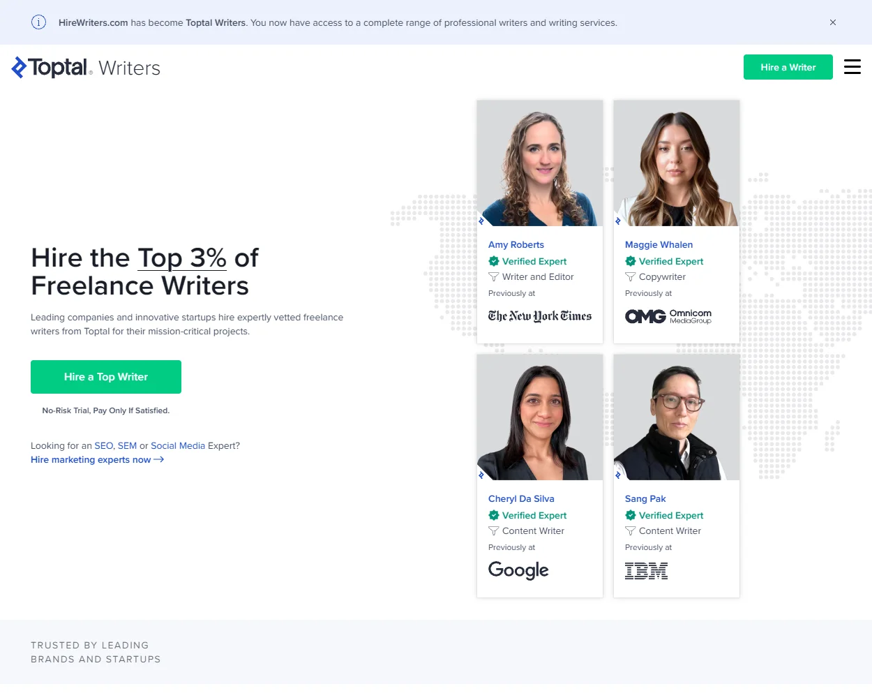 Hire Writers features