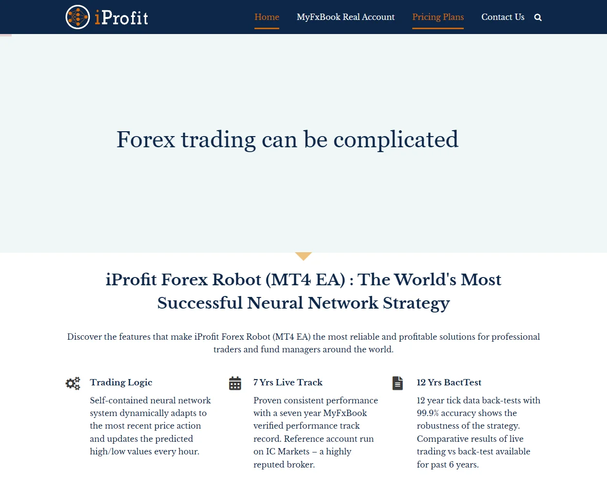 iProfit HFT features