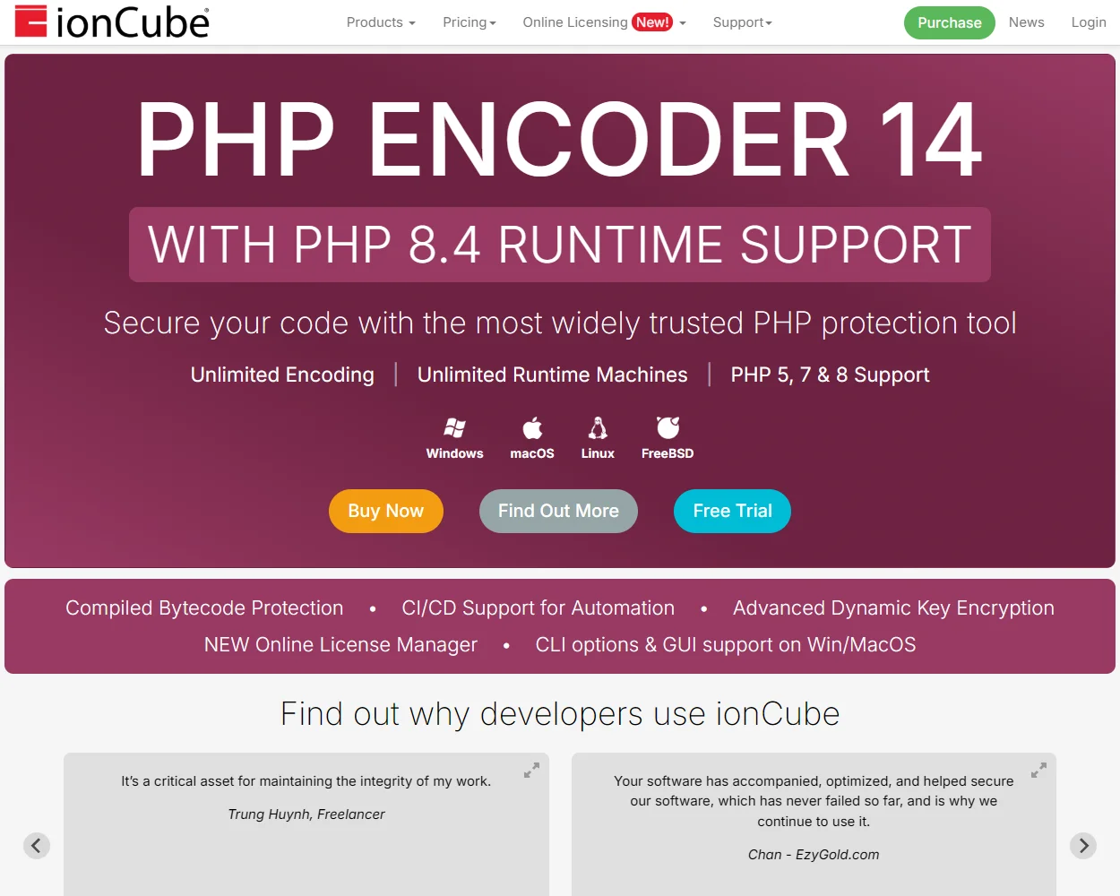 ionCube Bundler features