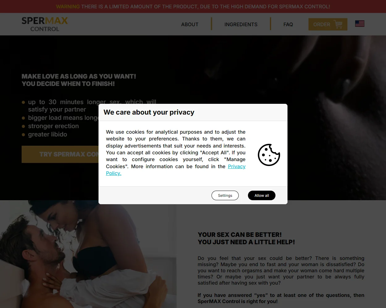 SperMAX Control features
