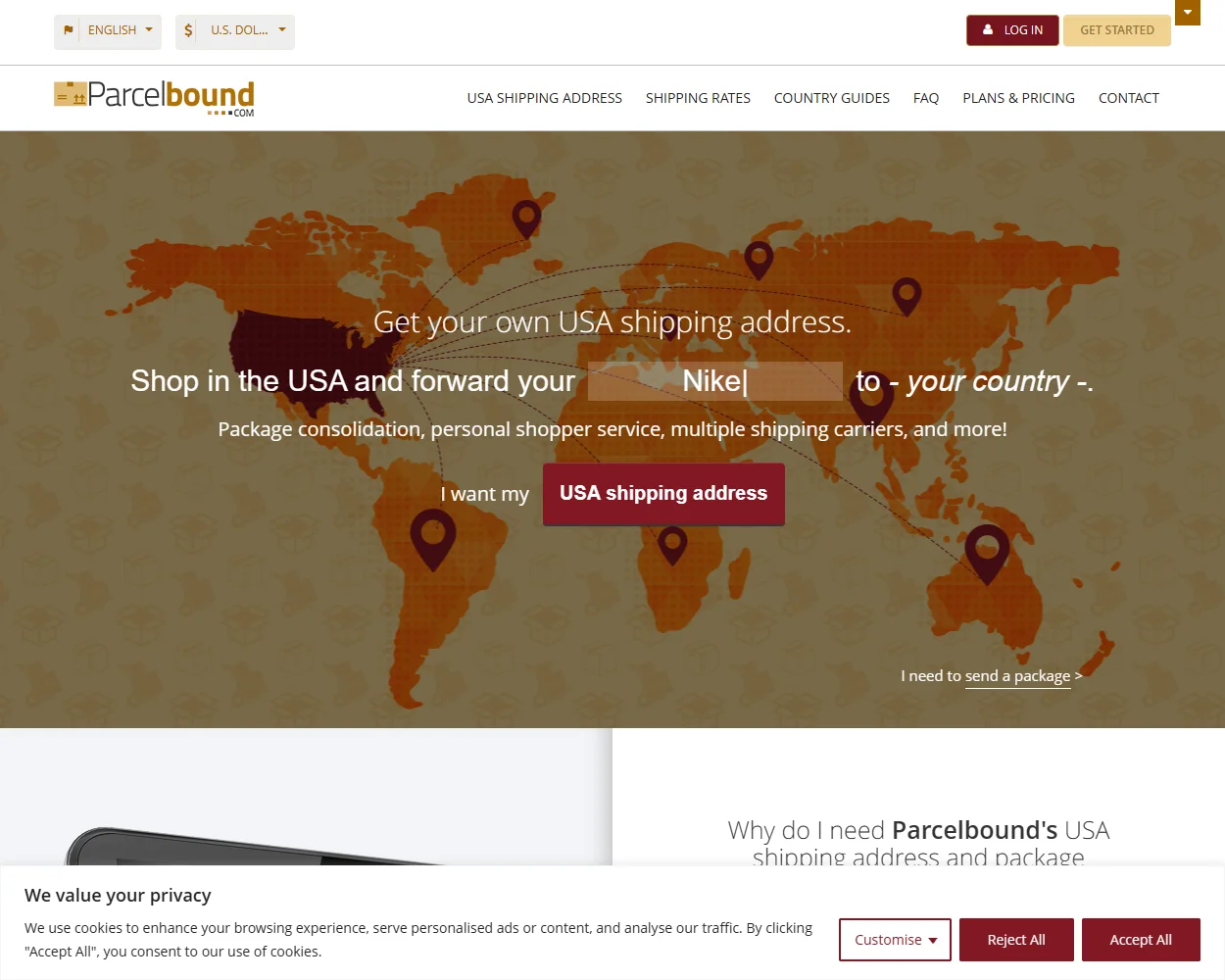 Parcelbound features