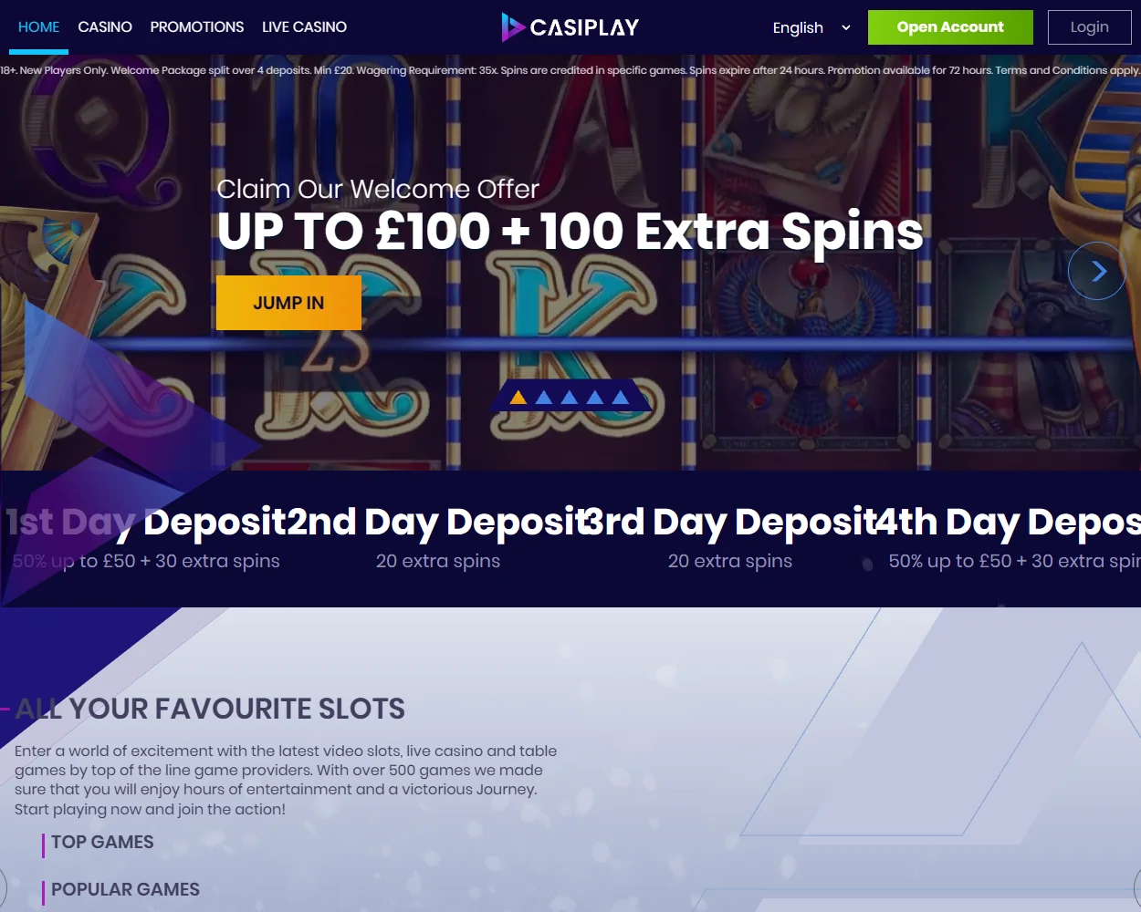 Casiplay.com features