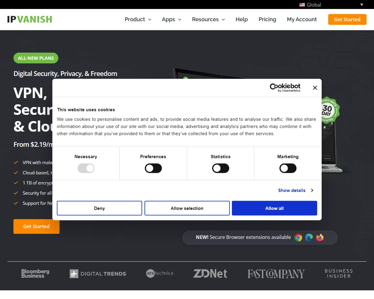 IPVanish VPN features