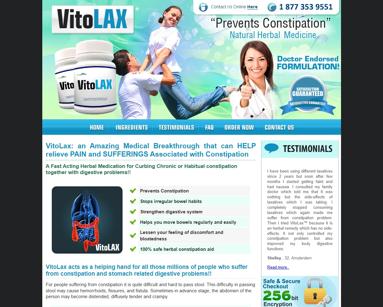 VitoLax features