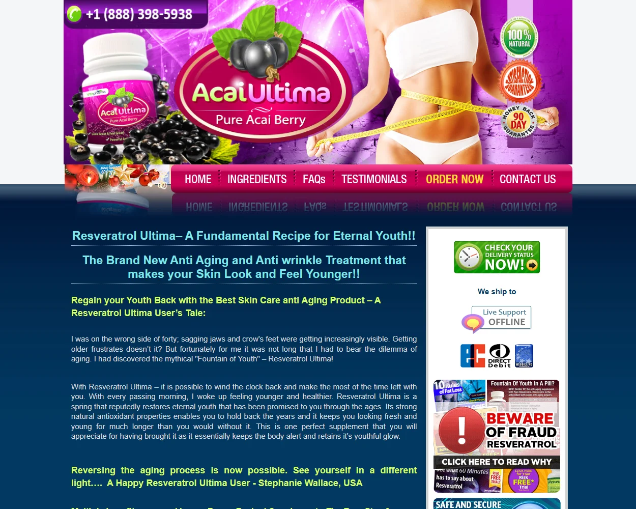 ResveratrolUltima features