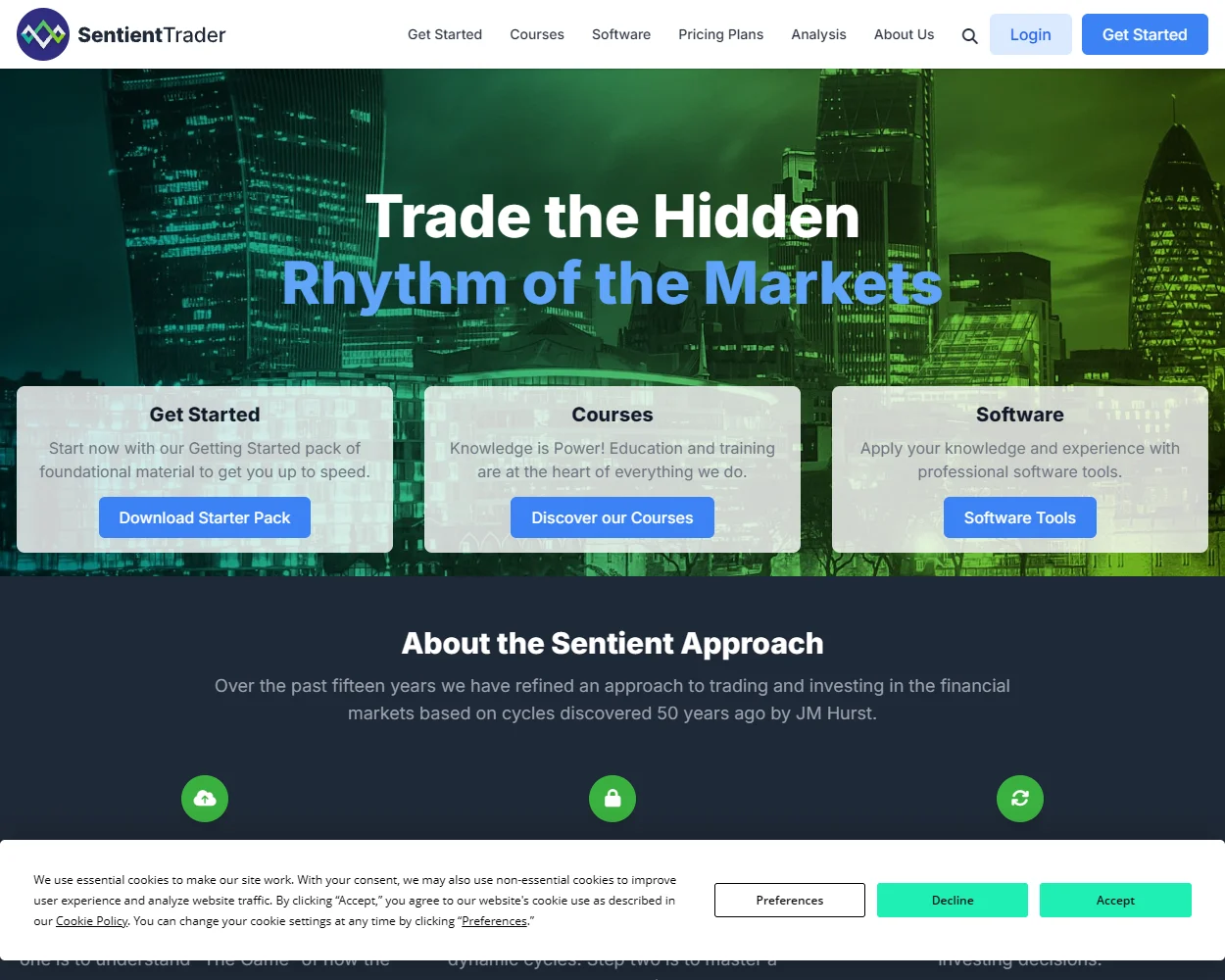 Sentient Trader features