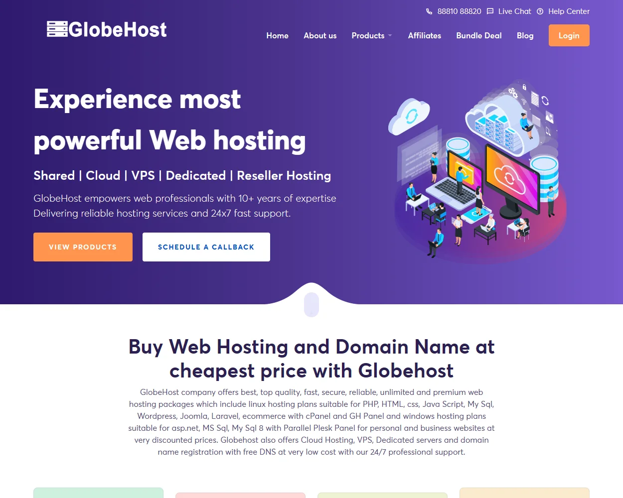 GlobeHost features