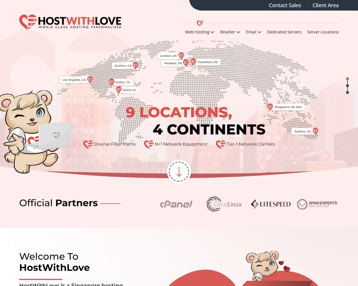 HostWithLove features