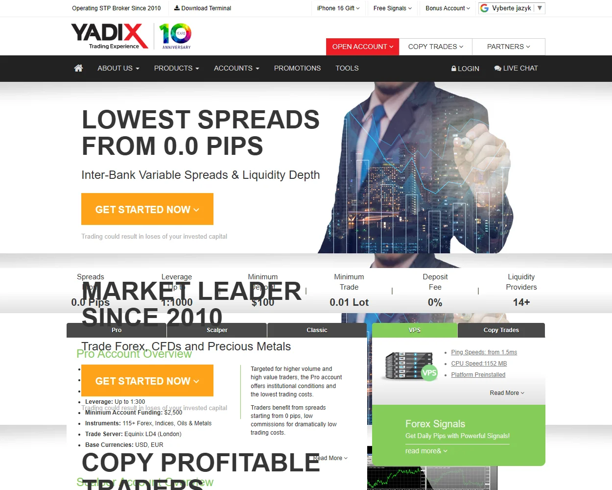 Yadix features