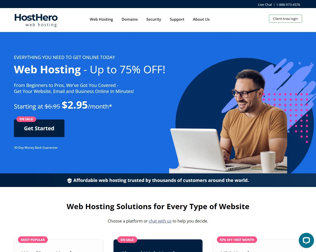 HostHero.com features