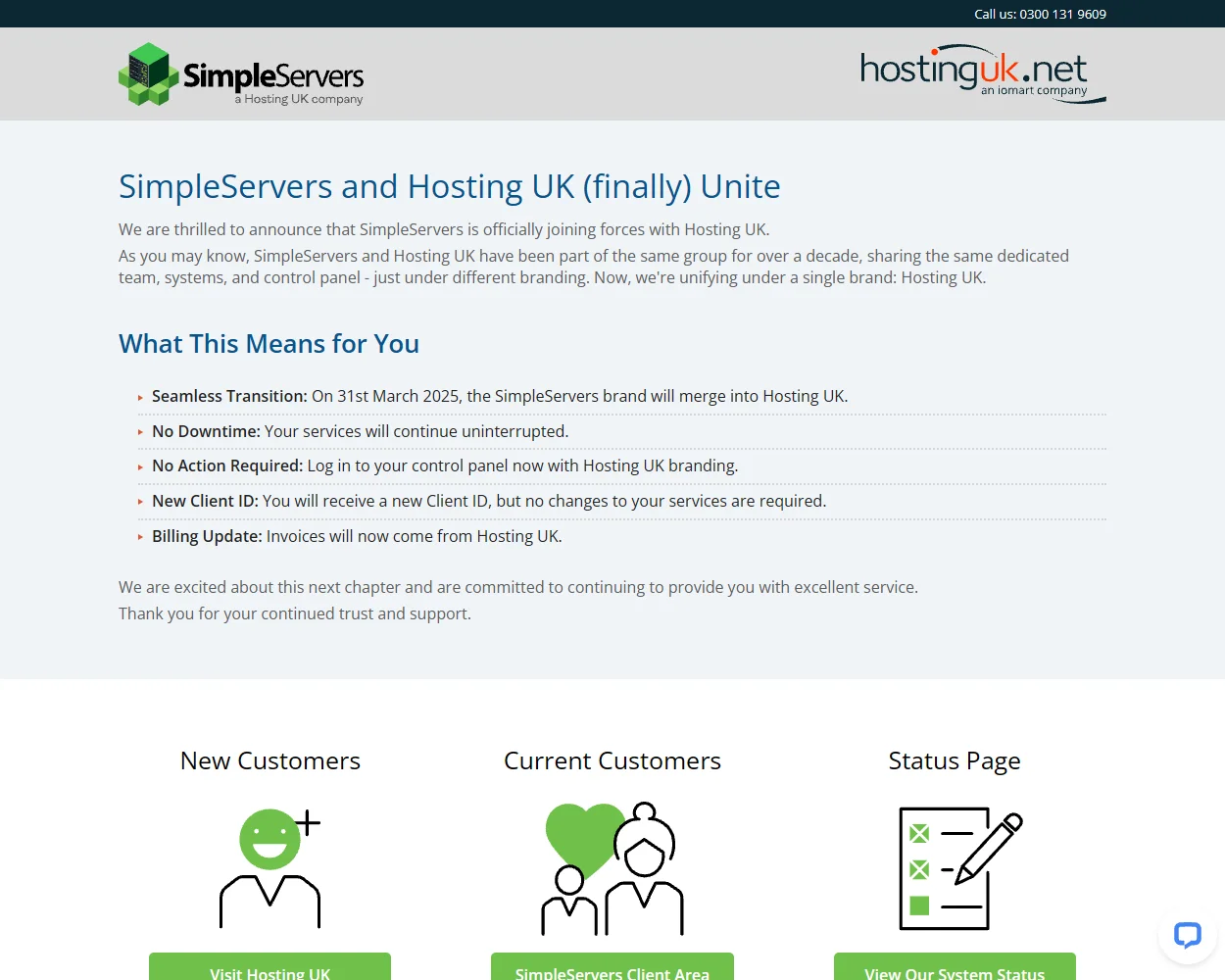 SimpleServers features