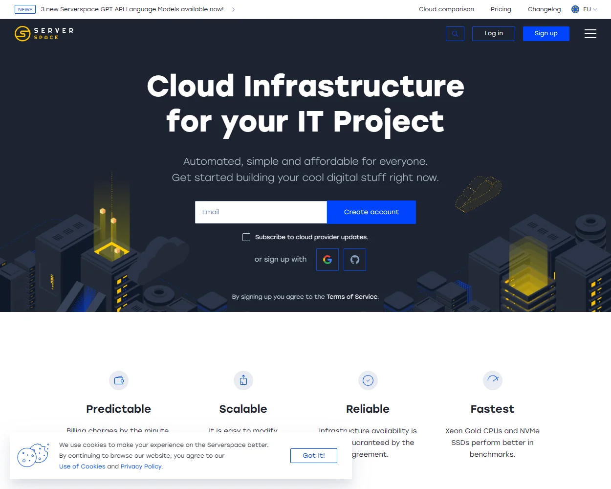 Serverspace features
