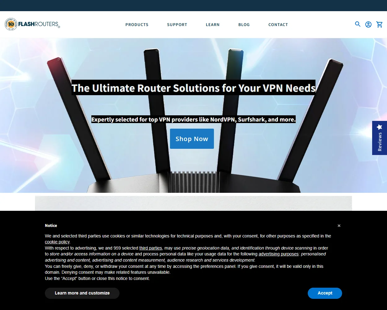 FlashRouters features