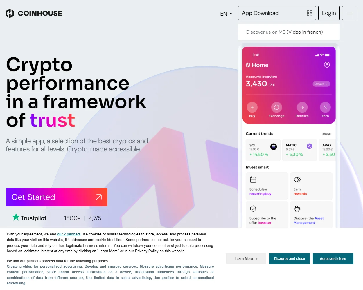 Coinhouse features