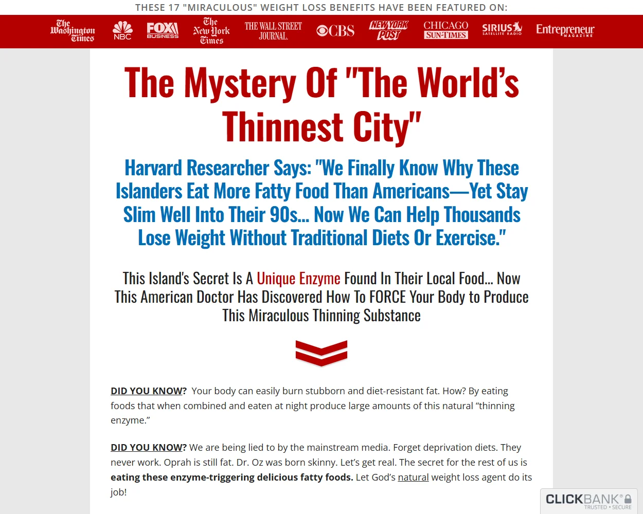 Eat The Fat Off features