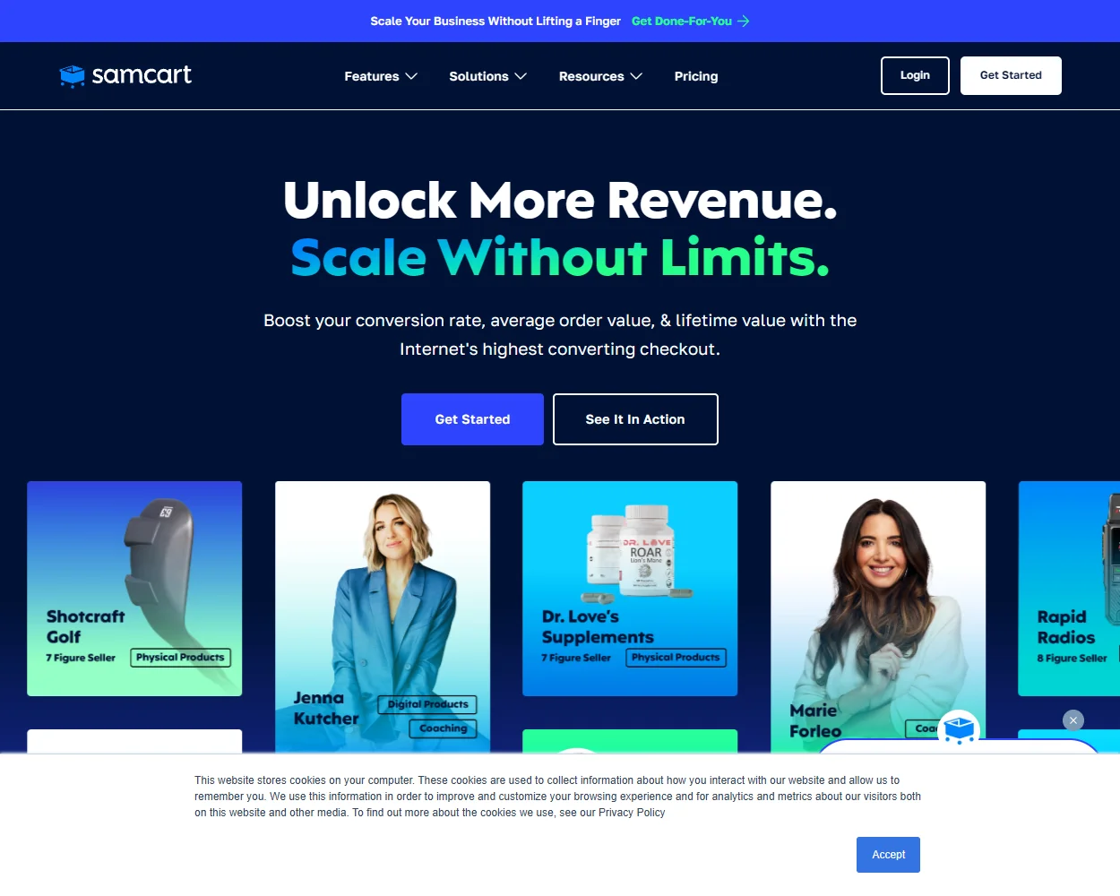 SamCart features