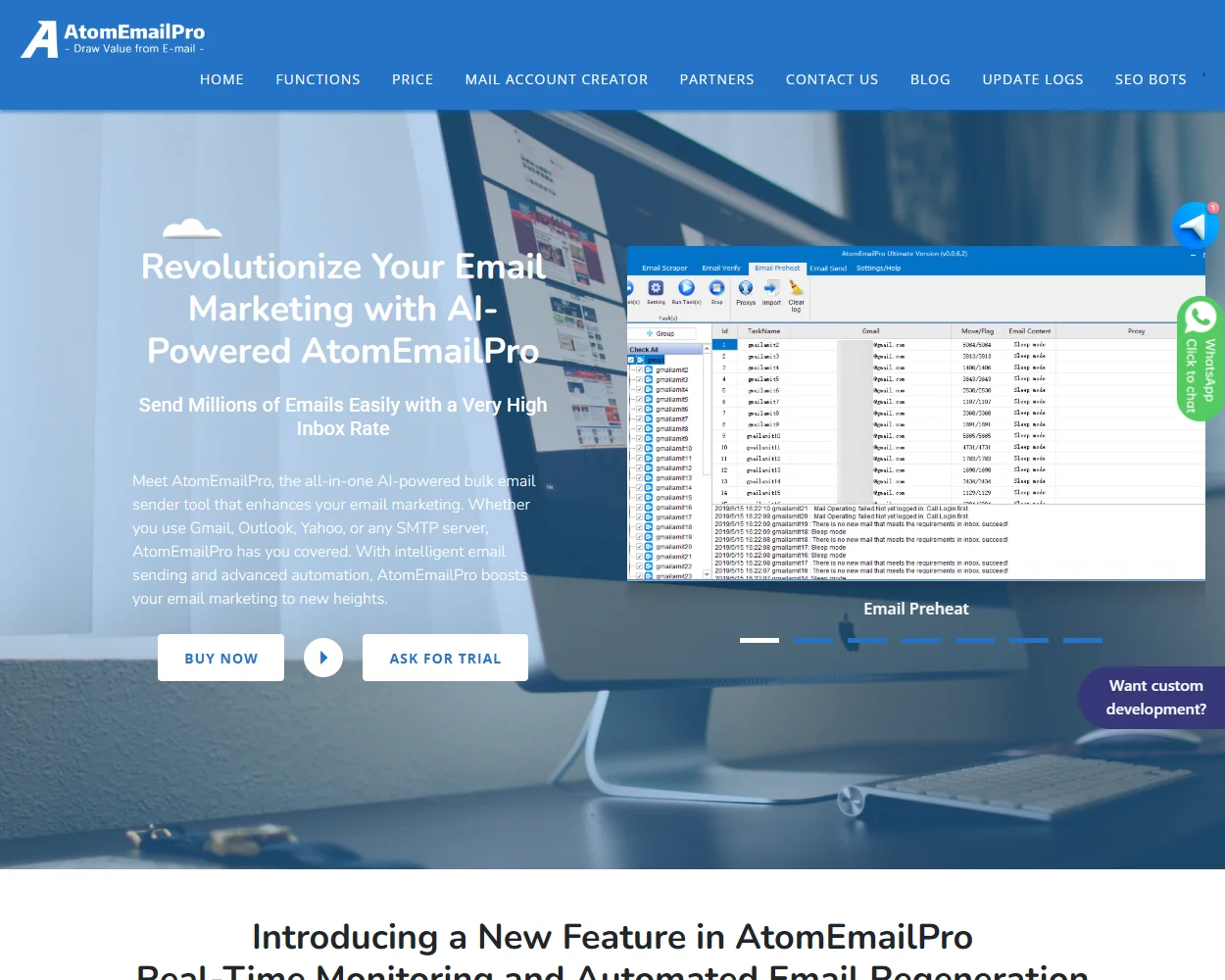 AtomEmailPro features