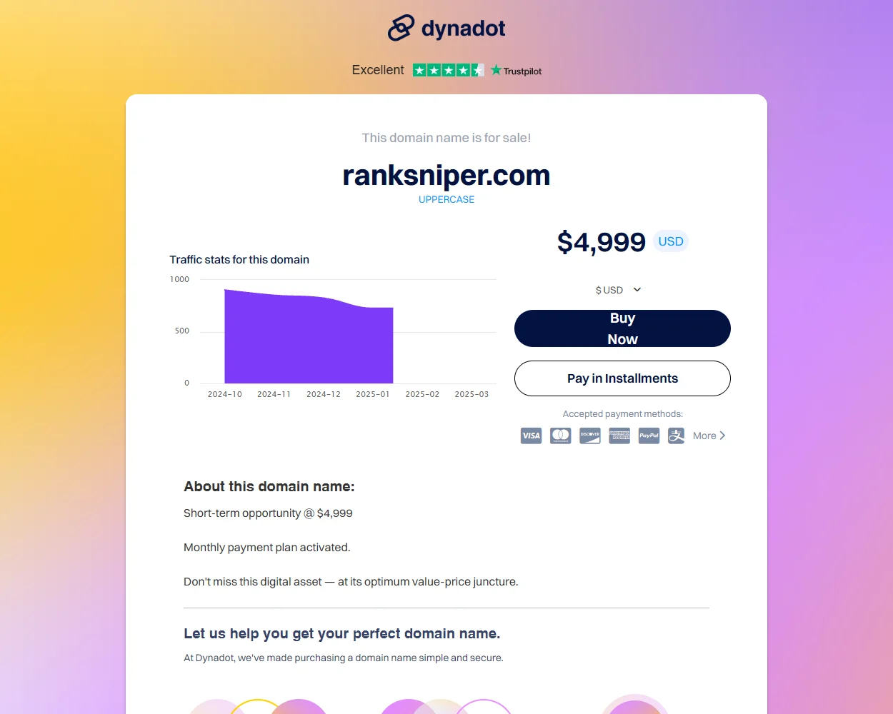 Rank Sniper features