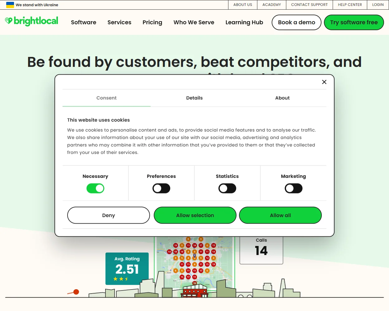 BrightLocal features