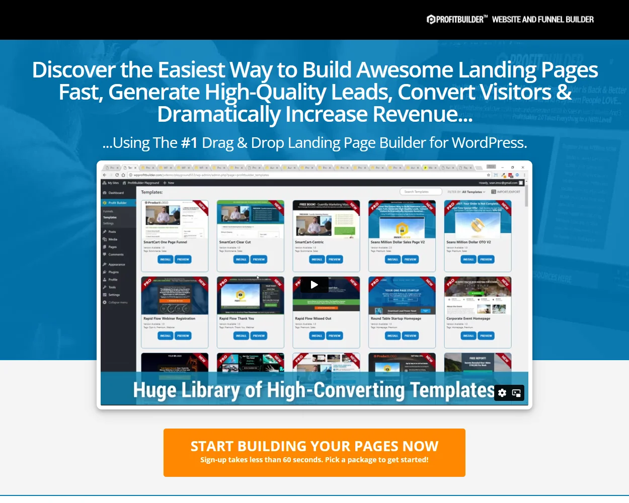 WP Profit Builder features