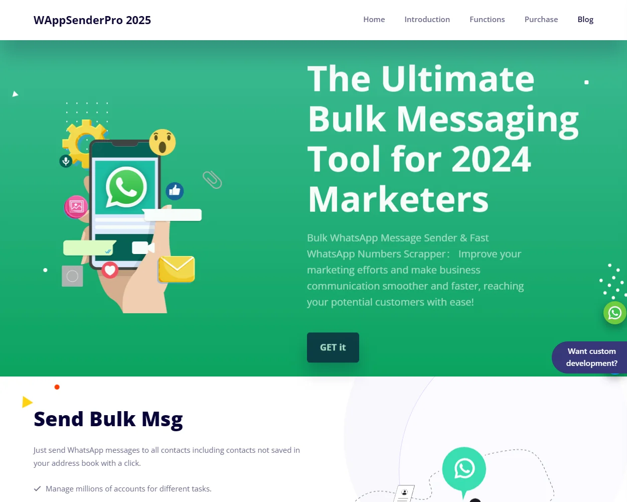 WAppSenderPro features