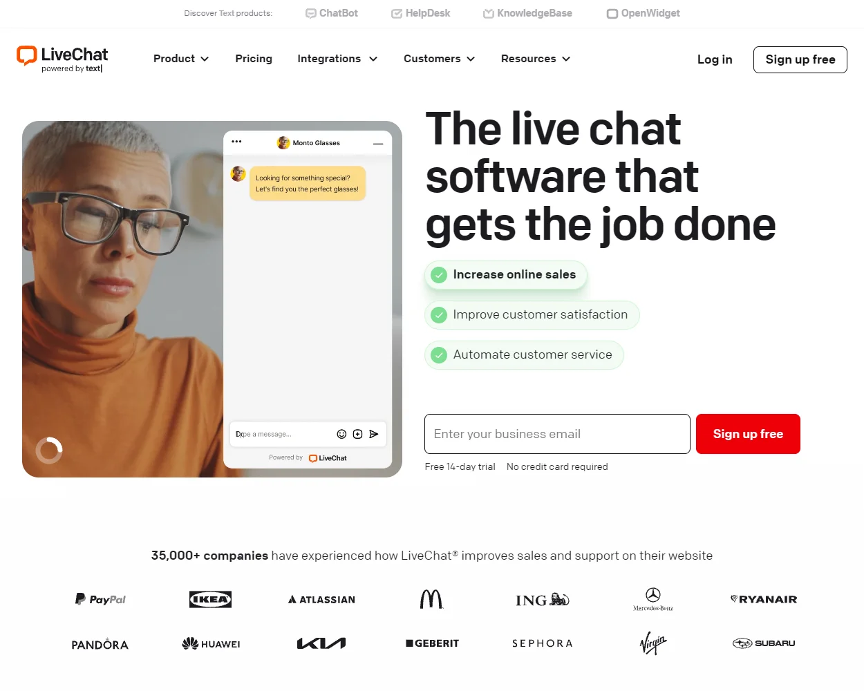 LiveChat.com features