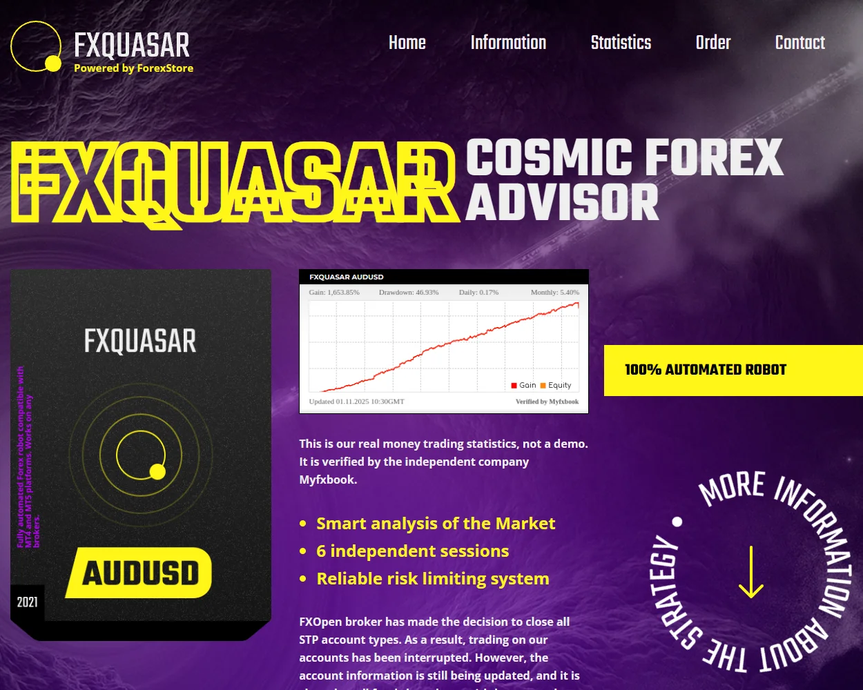 FXQuasar EA features