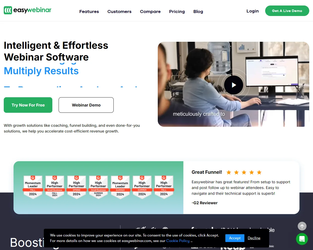 Easy Webinar features