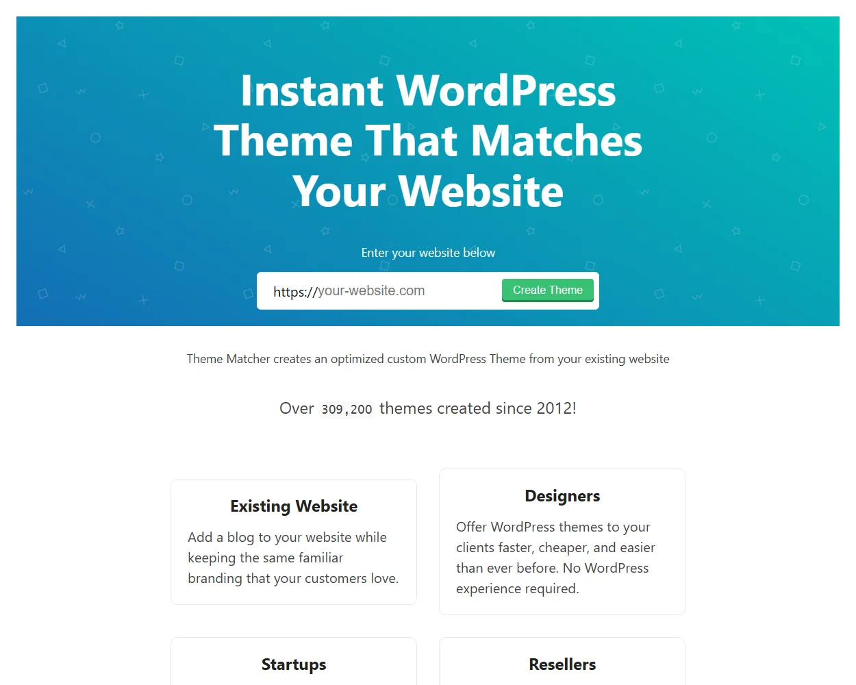 Theme Matcher features