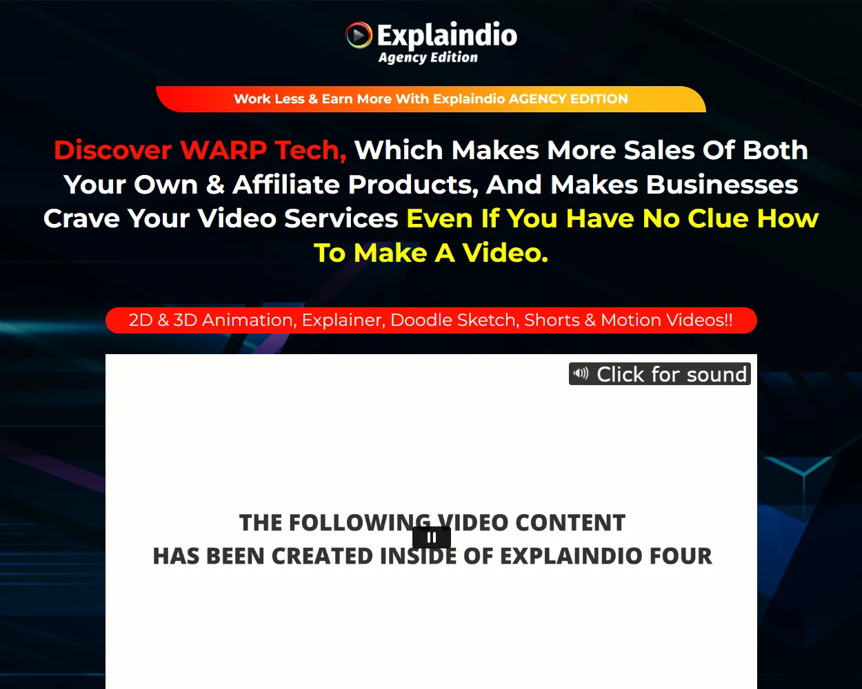 Explaindio Video Creator Software features