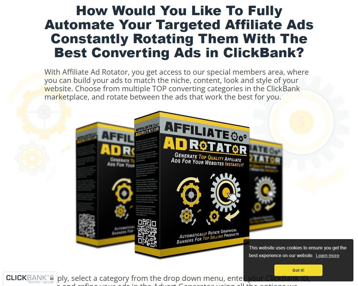 Affiliate Ad Rotator features