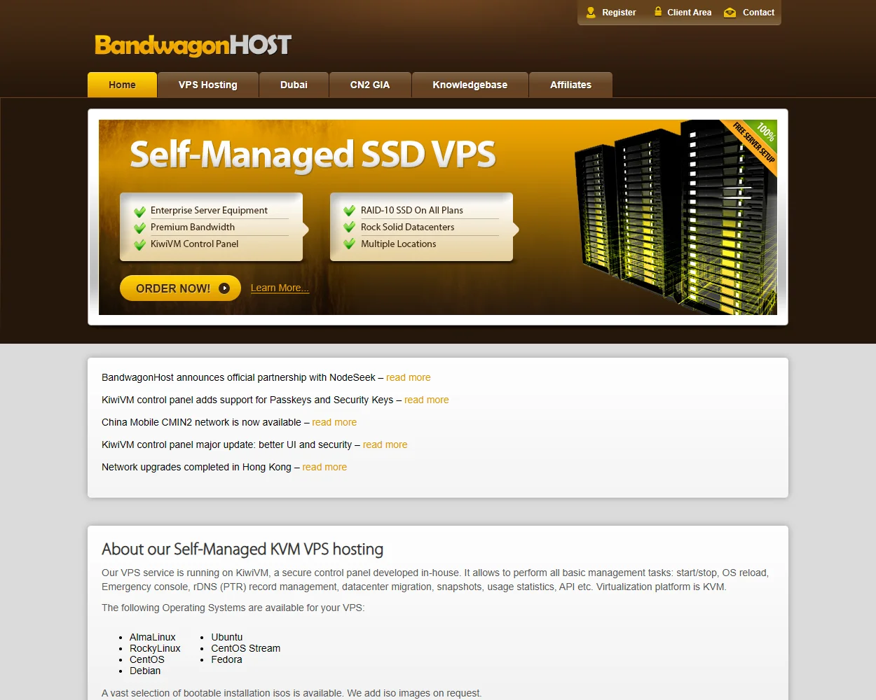 BandWagonHost features