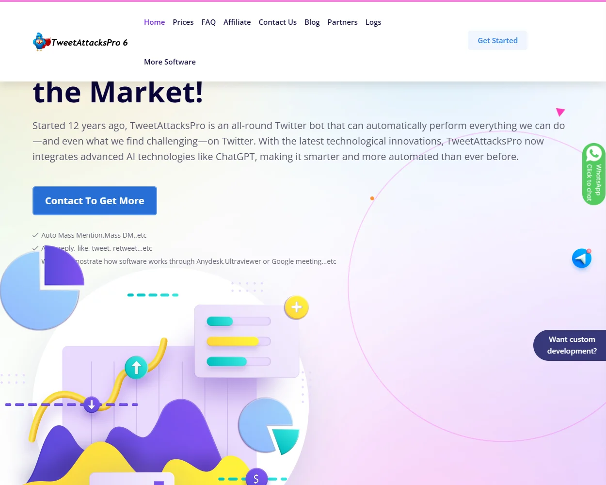 Tweet Attacks Pro features