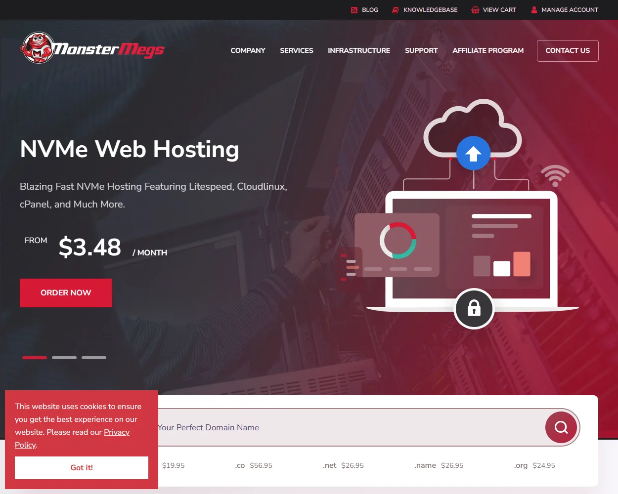 MonsterMegs features