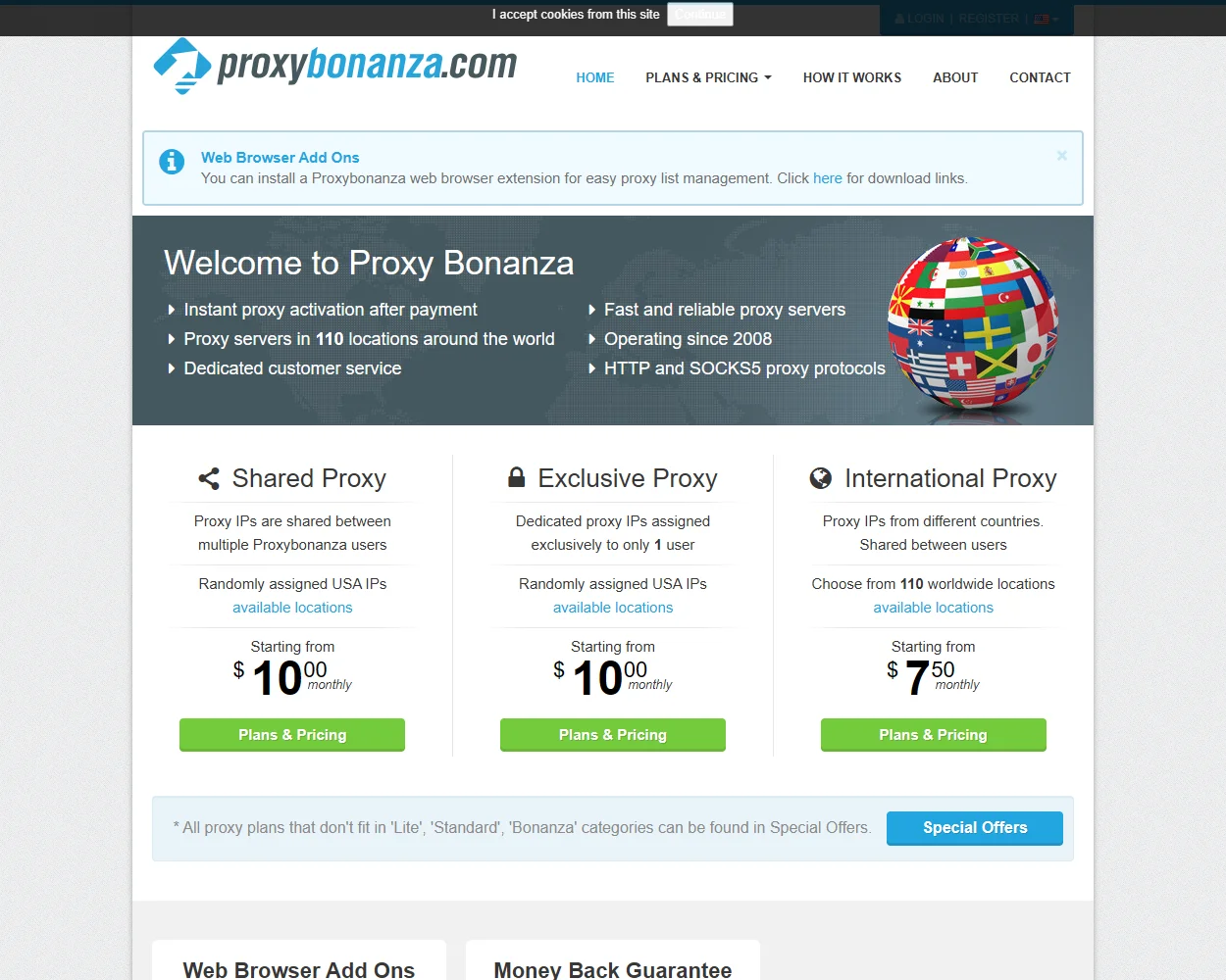 Proxy Bonanza features