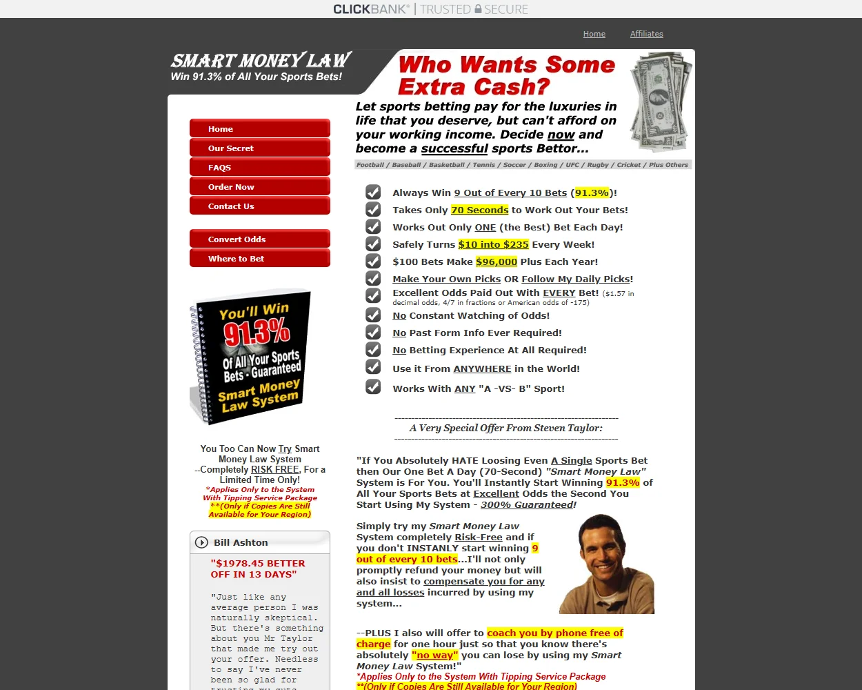 Smart Money Law features