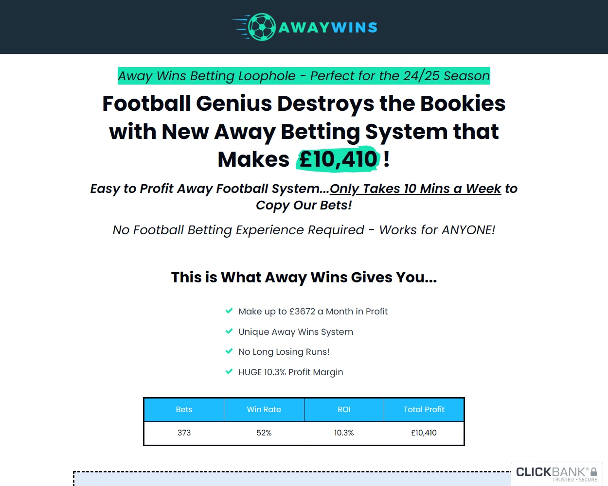 Football Tipster features